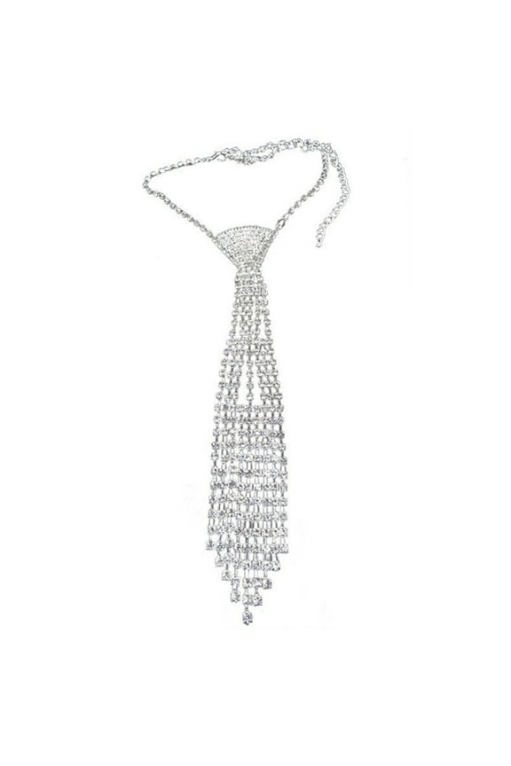 Women Neck Tie Rhinestone Necktie Women Clothing Accessories for Christmas