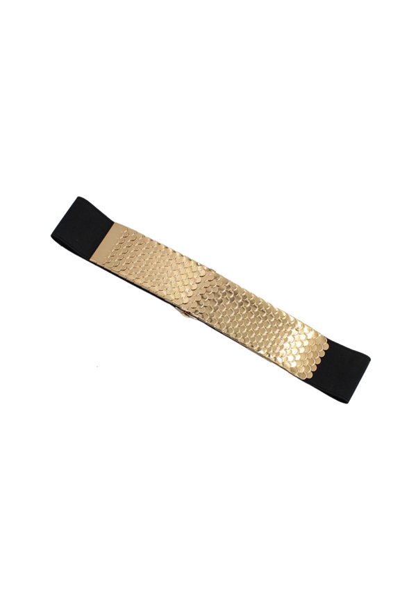 Women Stretchy Waist Belt Elegant Wide Corset Elastic Rope Decorative Women Corset with Fish Scale Texture
