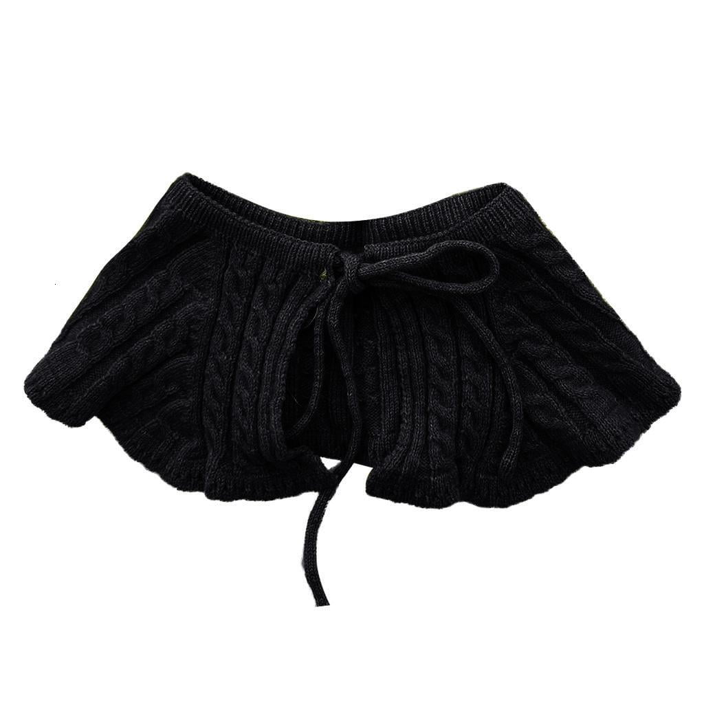Ywmsfl Women Twist Cable Knit Shawl Scarf Braided Crochet Striped ...