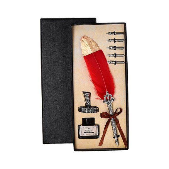 Ywmsfl Writing, Christmas Gift Fancy Pen Calligraphy Pen Set Luxury Quill Pen
