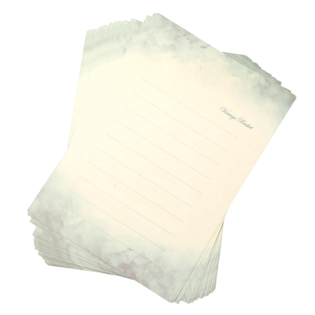 Ywmsfl Writing Stationery Paper Letter Set 5.7x8.3Inch Lined Letter Paper for Wedding