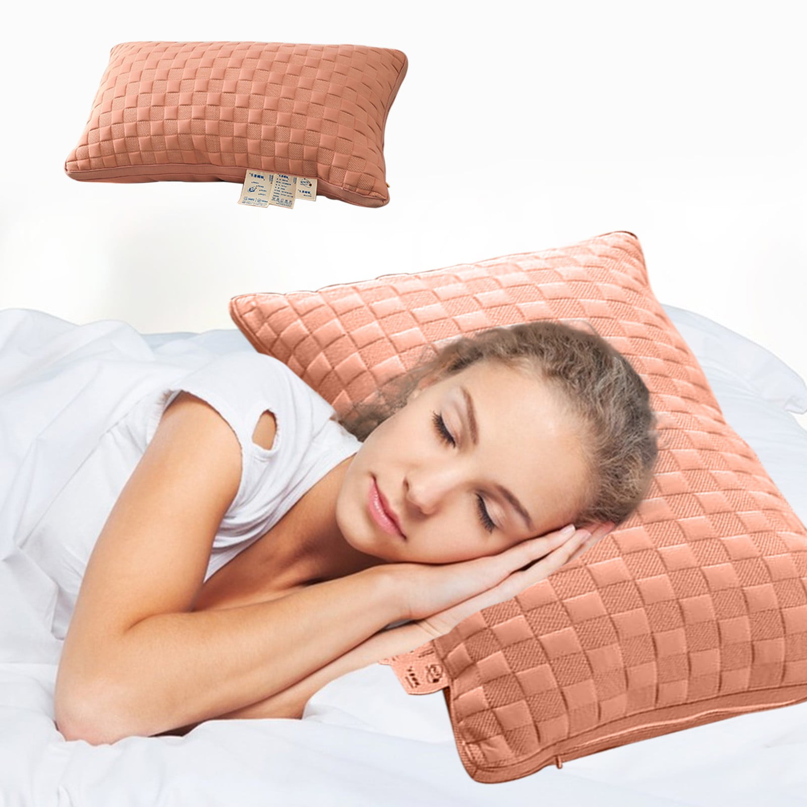 Ywuzuh Almohadas Para Dormir Queen Size Soft Low Gusseted Bed