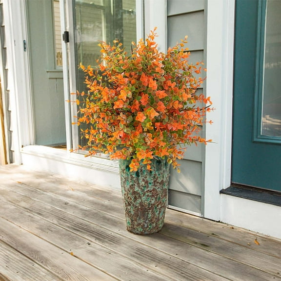 Ywuzuh Artificial Fake Plants Flowers for Outdoor Colorful UV Resistant Look Real Faux Flowers for Spring Summer Front Door Porch Patio Planter Yard