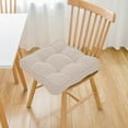 thumbnail image 1 of Ywuzuh Chair Cushions Set Of 2, Tufted Overstuffed Textured Memory Foam Kitchen Chair Pads with Ties and Non-slip Backing, 1 of 9