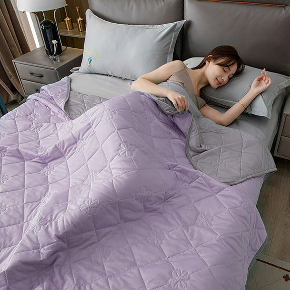Ywuzuh Cooling Comforter Queen Size,Lightweight Summer Blanket Breathable Soft Double Side Enhanced CoolingLightweight Summer Cool Blanket for Travel/Outdoor Ultra Cold Breathable