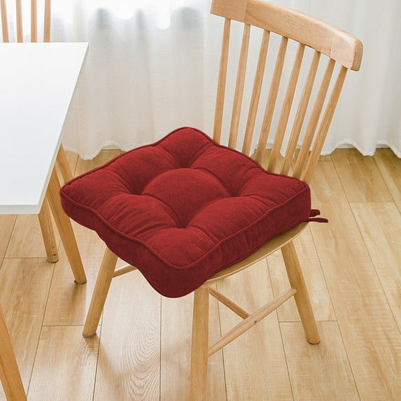 Ywuzuh Dining Chairs Cushion, Kitchen Chair Cushions with Ties and Non-slip Backing, Tufted Shredded Memory Foam Kitchen Chair Pads