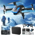 Ywuzuh FPV Foldable RC Drones for Kids with Batteries,1080P HD FPV