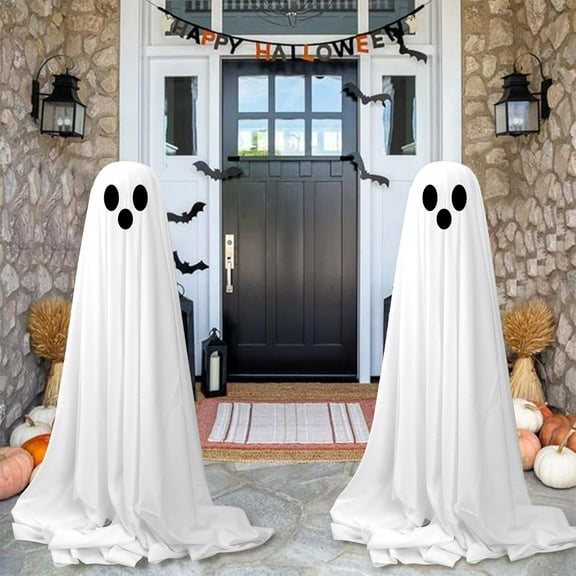 Ywuzuh Halloween Decorations Indoor Ghost Decorations Light Up Ghost-Lighted Spooky Ghost Decor with Led String Lights for Home Outside Porch Garden Yard Lawn Party Decorations