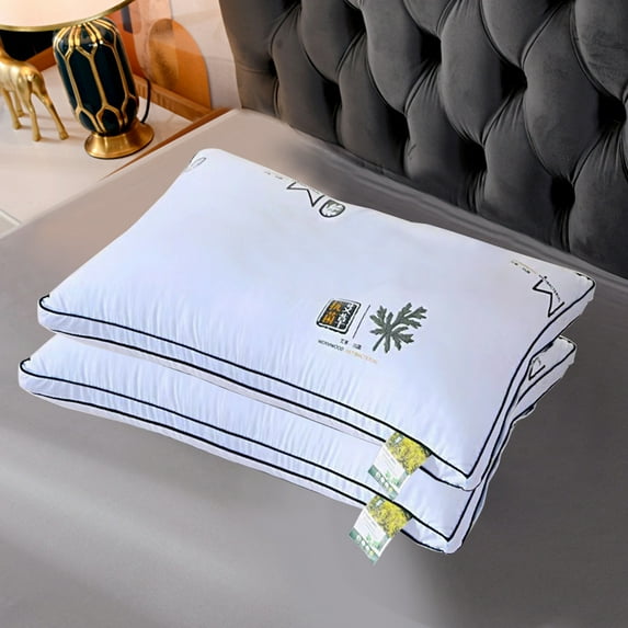Ywuzuh Hotel Collection Bed Pillows Queen Size Soft Fluffy Luxury Hotel Collection Pillow Neck Support for Side Back Stomach Sleepers