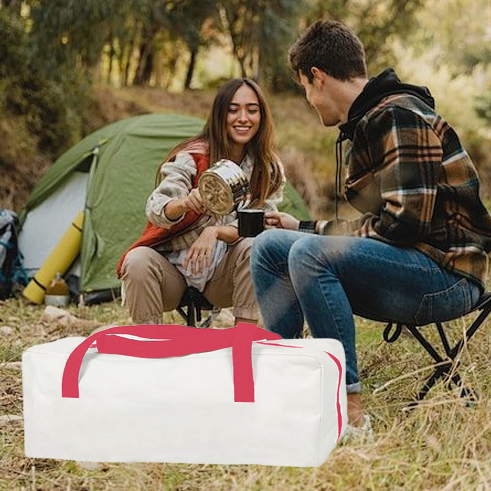 Ywuzuh Large Duffle Bag, Foldable Weekender Bag, Lightweight Travel Bag