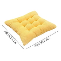 Ywuzuh Seat Pillows for Chairs, Kitchen Chair Cushions with Ties and Non-slip Backing, Tufted Shredded Memory Foam Kitchen Chair Pads