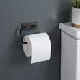 thumbnail image 1 of Ywuzuh Self Adhesive Toilet Paper Holder Stainless Steel Tissue Paper Roll Holder Hand Towel Holder for Bathroom RUSTPROOF Brushed Finish - Black, 1 of 6