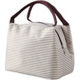 thumbnail image 1 of Ywuzuh Savings Stripes Lunch Bag Women,Cooler Tote Bag Insulated Lunch Bento Box Bag,Canvas Portable Tote Thermal Bag for Adult Women and Men for Work, 1 of 6