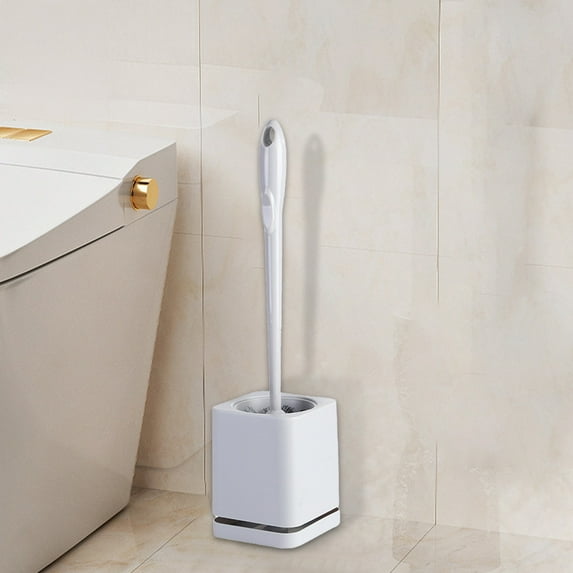 Ywuzuh Toilet Brush Cleaner Camper Bathroom Accessories Long Handle Toilet Brushes for Bathroom-space Saving Covered Brush, Durable, Deep Cleaning