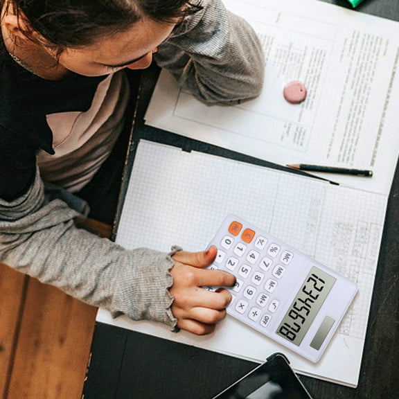 Ywuzuh Mechanical Switch Calculator Large LCD Display Big Button for S+chool, Home & Business Use, Desk Accessories