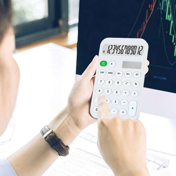 Ywuzuh Under $5 Cute Basic Calculator Savings Cute Basic Calculator with Large LCD Display and Buttons, for Office, S+chool, Home Use