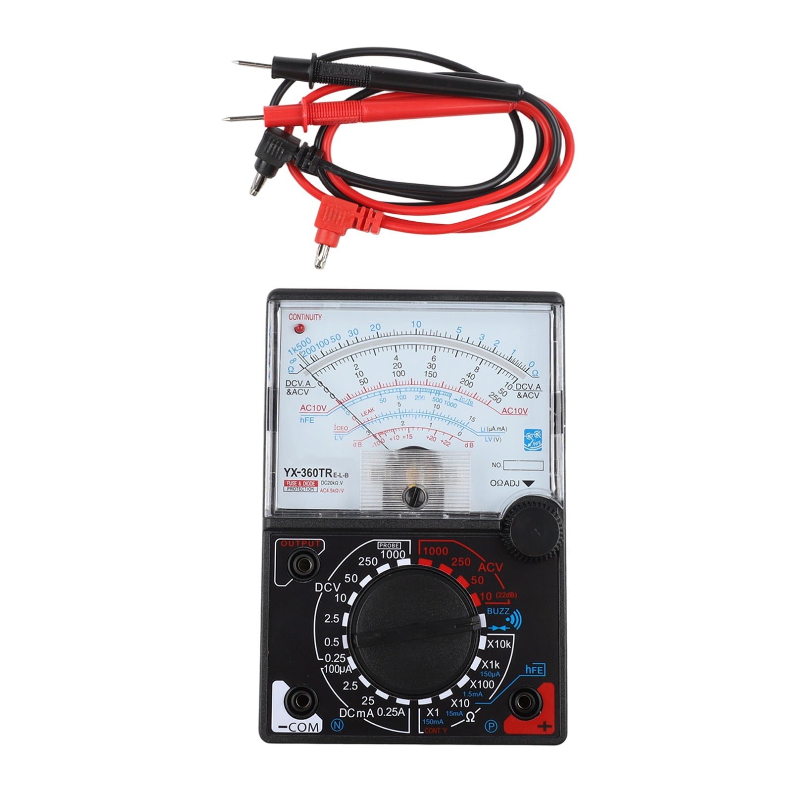 Yx-360Tre-Lb Pointer Multimeter Ac/Dc Meter Iceo Hfe With Test Pen For ...