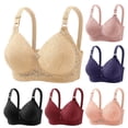thumbnail image 1 of Yxbdin Adjustable Strap Bra for Women Comfortable Everyday Bras Wireless Full Coverage Bralettes M, 1 of 9