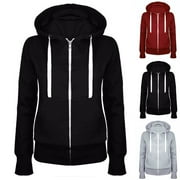 Yxbdin Fleece Hoodies for Women Trendy Zip Up Fall Sweatshirts Suitable Slim Fit Sweater Jackets Classic Long Sleeve Sweatshirt with Pockets