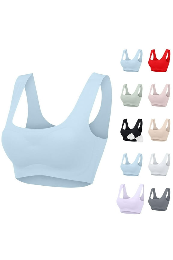 Seamless Bras for Women Plus Size Wireless Bra Supportive Everyday Bras Push Up Full Coverage Bralettes for Large Bust XXL