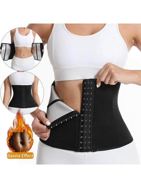 Waist Trainer for Women Working Out Waist Cincher Strapless Shapewear Tummy Control Sweat Belt Wrap Workout Body Shaper