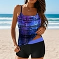 thumbnail image 1 of Yxbdin Women's Tankini Bathing Suits 2 Piece Printed Modest Swimsuits Tummy Control Flowy High Waisted Blouson Swim Top with Boyshorts Multicolor XXL, 1 of 8