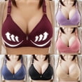 thumbnail image 1 of Yxbdin Womens Push Up Bras Padded Wireless Bras Breathable Mesh T-Shirt Bralettes Deep V Neck Support Bralette with Adjustable Straps M, 1 of 7