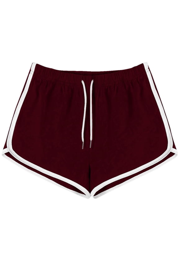 Womens Running Shorts Jogging Hiking Gym Fitness Workout Shorts Color Block Dolphin Shorts Outdoor Activity Summer Shorts