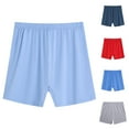 thumbnail image 1 of Yxbdin Womens Underwear Cotton Plus Size Boxer Briefs Casual Elastic High Waist Boyshorts Comfortable Stretchy Boxers Daily Panty for Older Women, 1 of 5