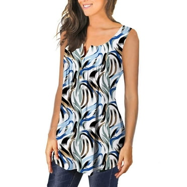 Yxnmud Tankini Fashion Summer Sexy Sleeveless Printing Light Loose Ventilation T-Shirt Halter Spaghetti Strap Flowy Tank Tops Tankini