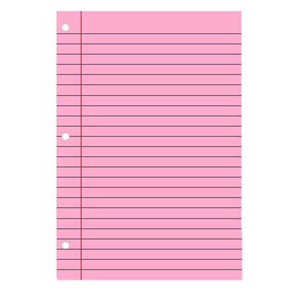 Yxwen 200 Sheets Colored Loose Leaf Paper, 8.5 X 11 Notebook Filler Paper, 3 Hole Punched Paper,Aesthetic Notebook Paper for 3 Ring Schǒ-ǒl (Aesthetic Color)
