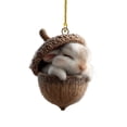 thumbnail image 1 of Yxwen Forest Animal Christmas Ornaments,Rabbit Acrylic Ornament, 2D Flat Forest Animal Hanging Decor for Christmas Tree, Wreath, and Garland – Woodland Rabbit Decoration, Lightweight & Durable, 1 of 5