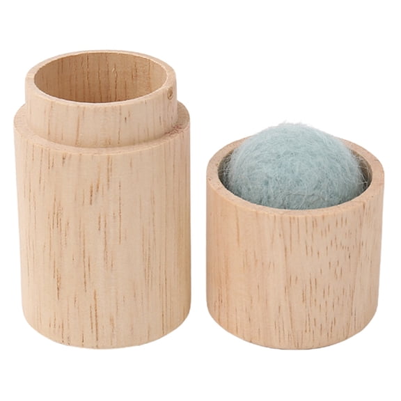 Yxwen Hot! Clearance! Wooden Sewing Needle Holder Pincushion Portable Pin Holder Wood Sewing Storage Case Pin Cushion and Lid for Stitching Hand Crafts Knitting Women