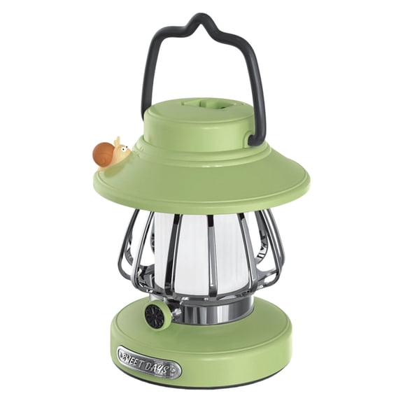 Yxwen Lantern with 3 Color Dimmable & Usb-C Charging, Night Light for Bedroom, Indoor Outdoor Adventures & Emergency Use Flashlight Camping Essentials (Green)