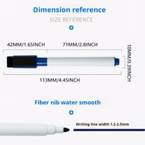 Yxwen Marker Pen Storage Box, Marker Holder for Whiteboard Non Slip Acrylic Magnet Pen Holder for Fridge Refrigerator Locker Organizer for Work Locker Accessories Pencil Cup for Desk Marker Organizer