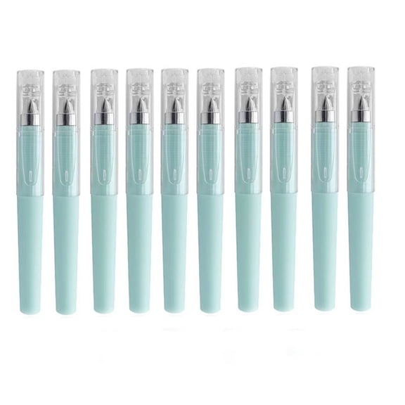 Yxwen Mini Gel Pens 10 Pack, 0.5mm Fine Point Black Ink Pens, Small Pocket Pens Smooth Writing Quick Dry, Portable Compact Pens for Office Work Schǒ-ǒl Supplies