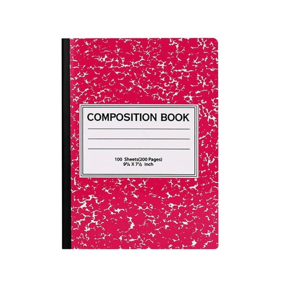 Yxwen Printed Snowflake Notebook Rose Red, Wide Ruled Notebook Composition Notebooks Wide Ruled Composition Book Wide Notebook Papersewn Binding Cover Assorted Colors