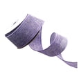 thumbnail image 1 of Yxwen Purple Burlap Wired Ribbon,1.5Inch W X 5 Yard L,Cross Burlap Wired Edge Ribbon for Big Bow,Wreath, Christmas Tree Decoration, Christmas&Halloween Decoration, 1 of 6