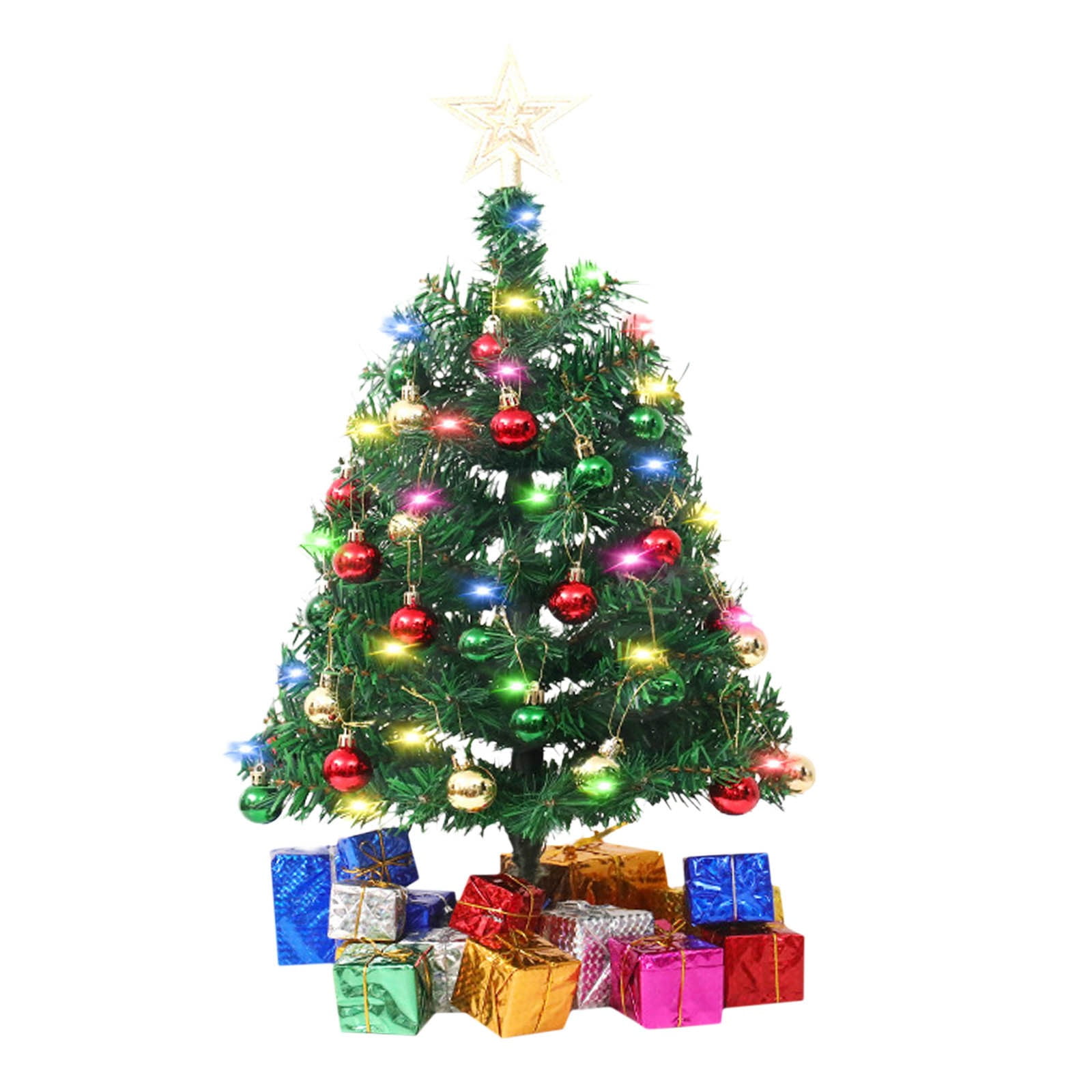 Yyeselk 15cm/60cm Mini Christmas Tree Artificial Mini Xmas Pine Tree