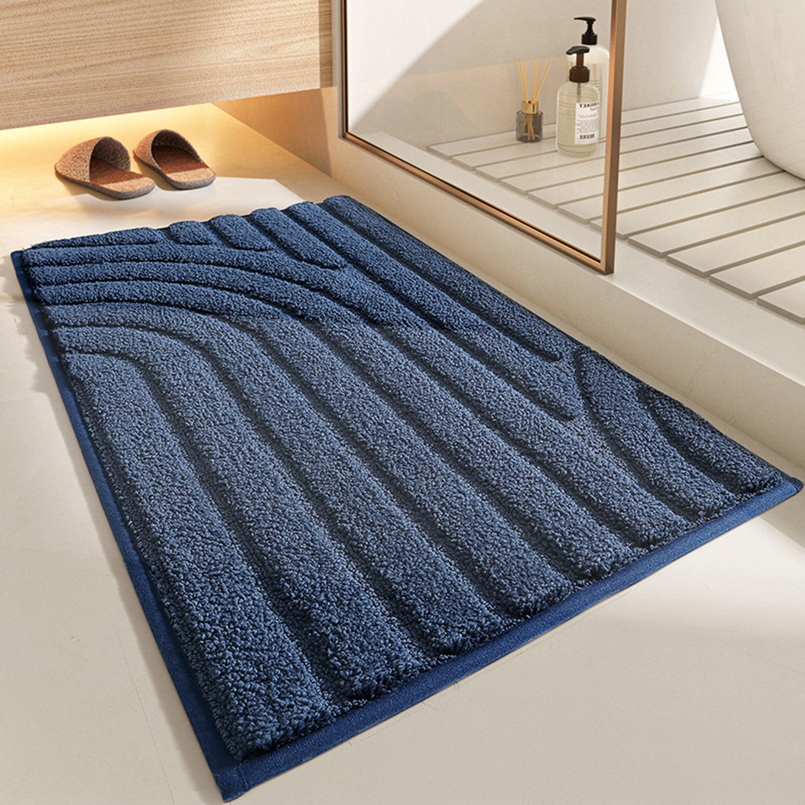 Yyeselk Bathroom Rug Mat, Extra Soft And Absorbent Microfiber Bath Rugs
