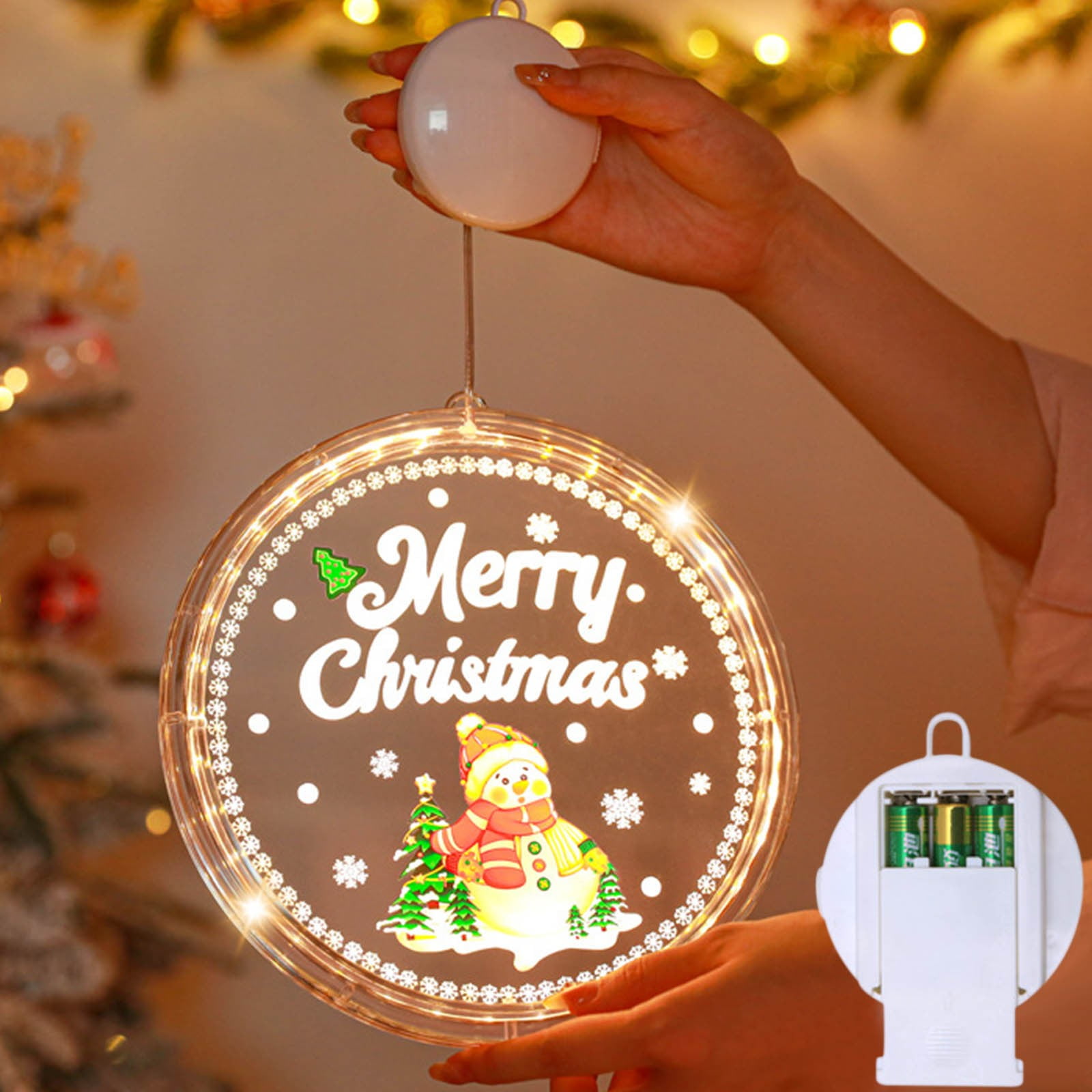 Yyeselk Christmas Decorations, Curtains, Display Windows, Suction Cups