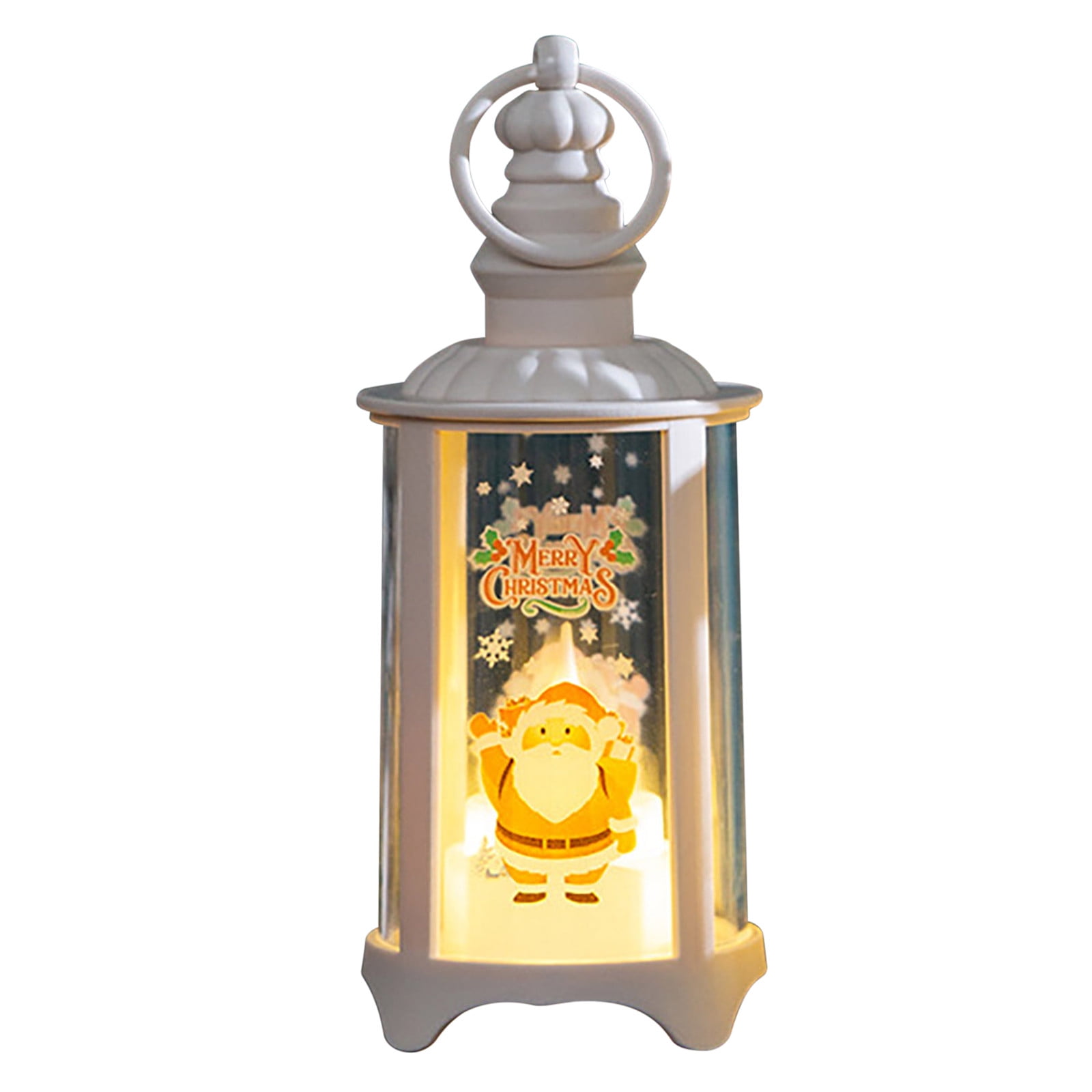 Yyeselk Christmas Hanging Lantern, Led Portable Retro Small Oil Lamp