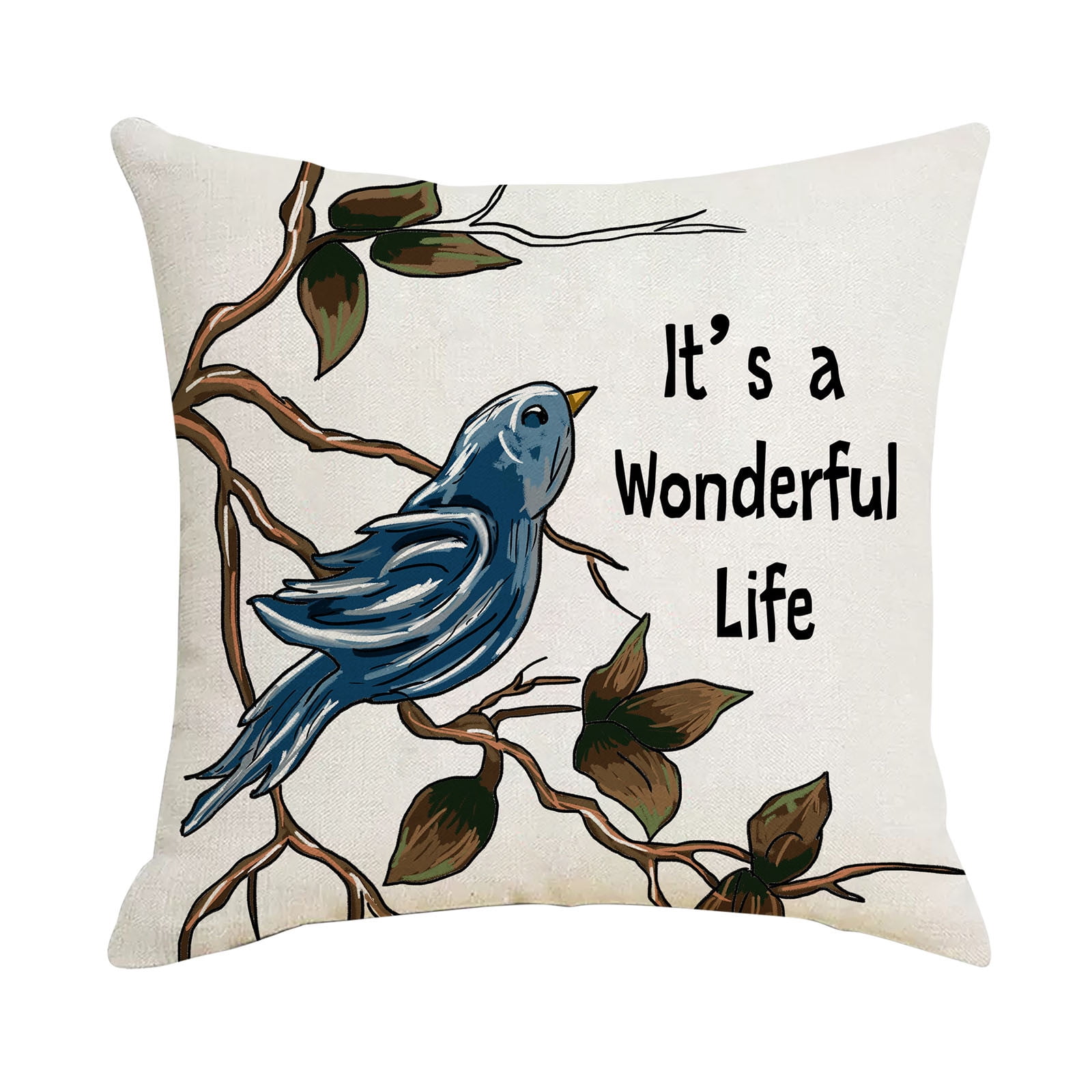 Yyeselk Christmas Snowman Pillow Covers45 x 45cm, Holiday Throw Pillows Case Xmas Winter Pillow