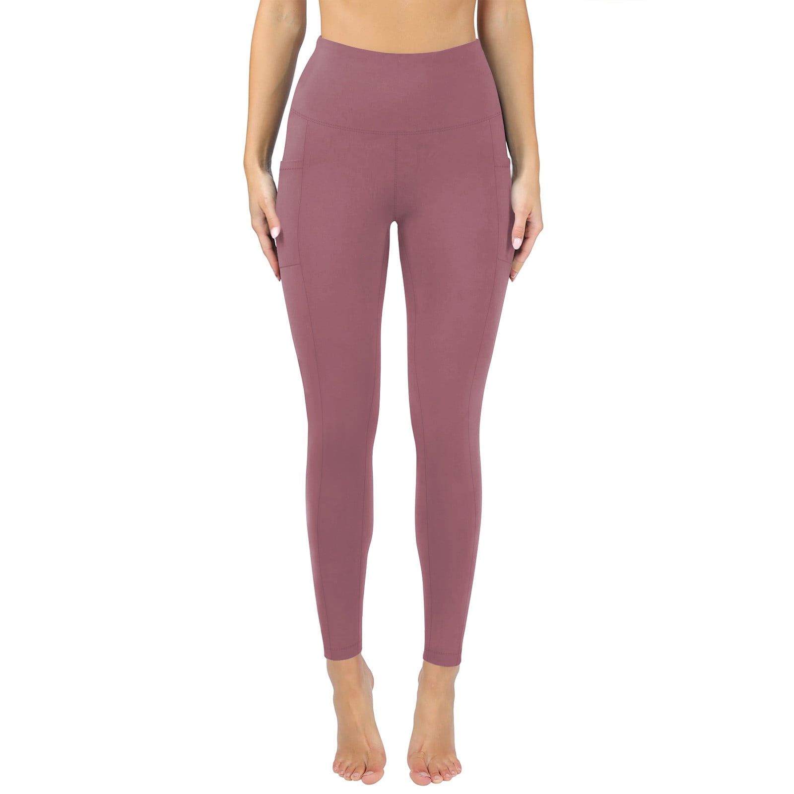 Yyeselk High Waisted Leggings for Women Tummy Control Comfy Slim Fit Athletic Skinny Trousers