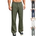 thumbnail image 1 of Yyeselk Men Casual Bootcut Sweatpants Elastic Waist Comfy Lightweight Athletic Golf Trousers Stretch Relaxed Fit Pants with Pockets Black XXXXXL, 1 of 8