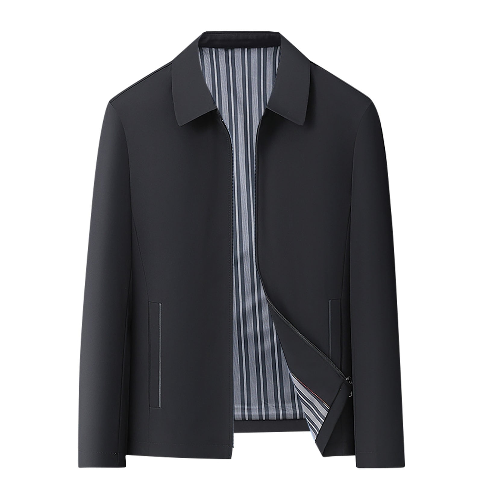 Yyeselk Men's Jackets Business Casual Full Zip Slim Fit