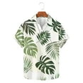 thumbnail image 1 of Yyeselk Mens Hawaiian Shirt Short Sleeve Vintage Graphic Print Button Down Shirts Casual Comfort Summer Beach Hawaii Shirts Green XXXXXL, 1 of 5