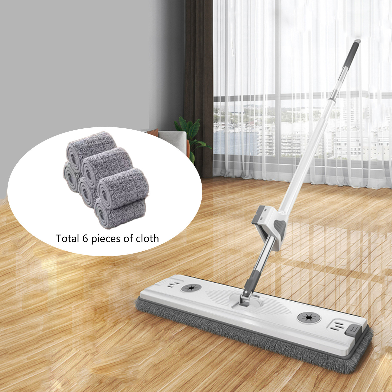 Yyeselk Mop 17.7 inch Flat mop Commercial Mop Large Wide mop for