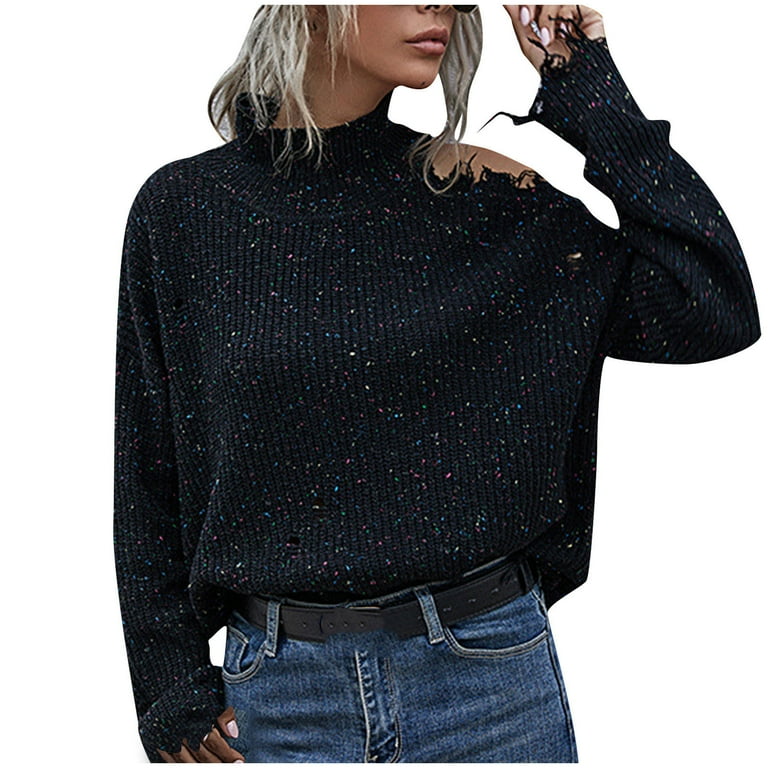 Off shoulder batwing sweater hot sale