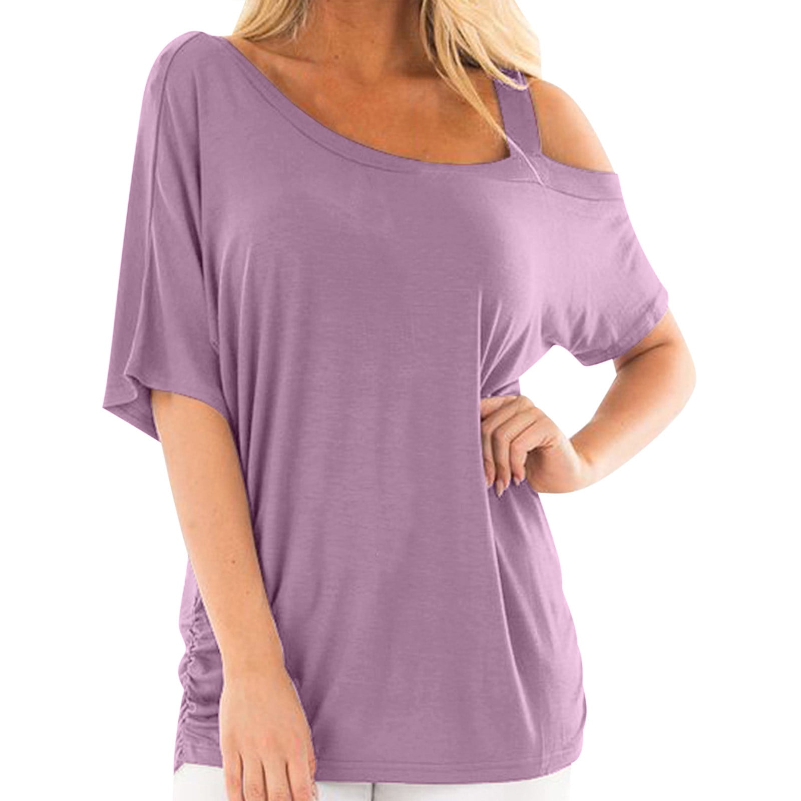 Off Shoulder Pure Color Sweatshirt Off Shoulder Pure Color Sweatshirt